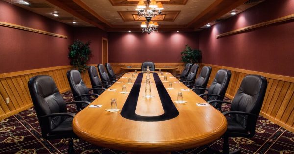 business meetings in the conference room at Treetops Resort in Gaylord, Michigan